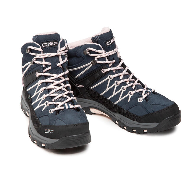 CMP Trekking-skor CMP Kids Rigel Mid Treking Shoe Wp 3Q12944J Asphalt/Rose 54UG