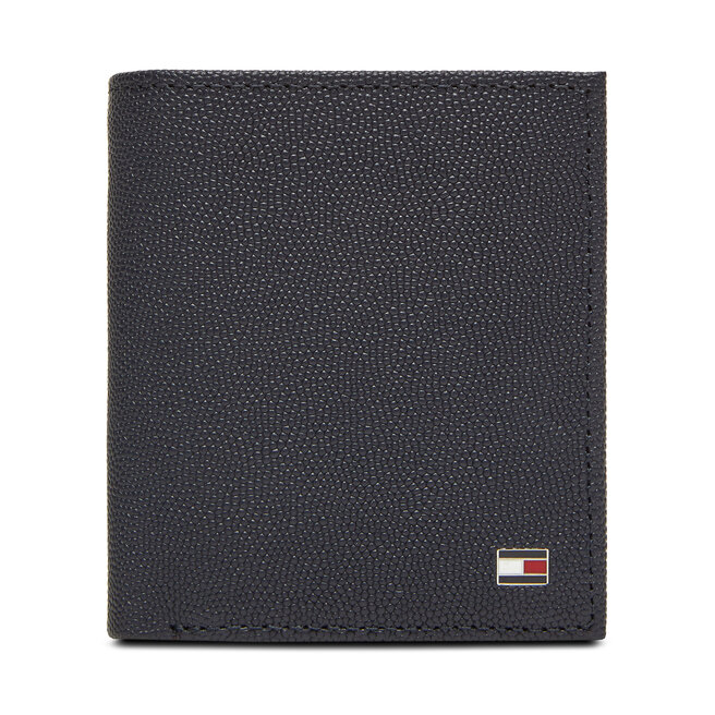 Duży Portfel Męski Tommy Hilfiger Th Flag Trifold - Granatowy