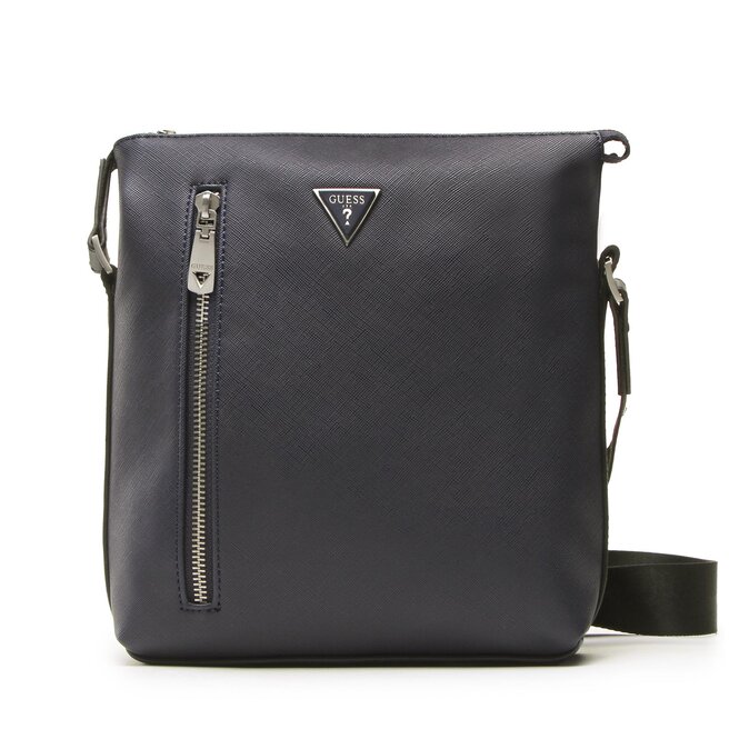 Saszetka Guess Certosa Saffiano Smart HMECSA - Granatowy