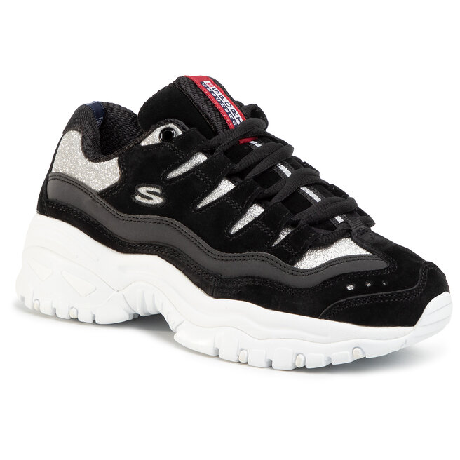 inundar cueva Abuelo Sneakers Skechers Dazzle Glitter 13409/BKW Black/White • Www.zapatos.es