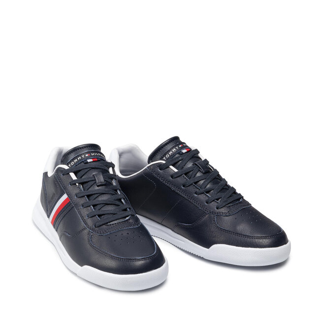 Tommy Hilfiger Sportcipő Tommy Hilfiger Lightweight Leather Sneaker Flag FM0FM03471 Desert Sky DW5