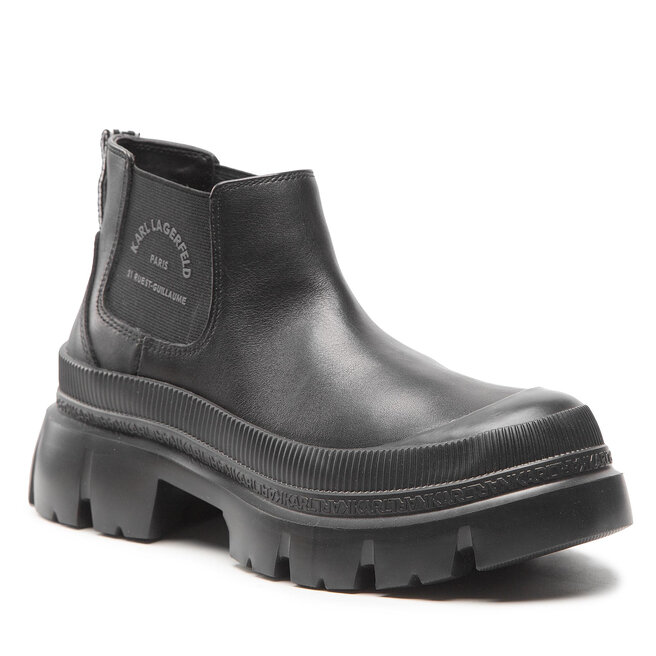 Ghete Jodhpur KARL LAGERFELD KL43530 Black Lthr altele-Botine imagine noua