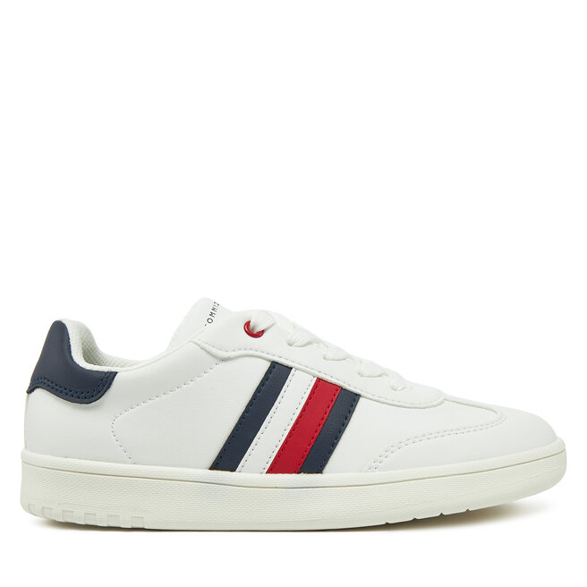 Sneakersy Tommy Hilfiger Stripe Low Cut Lace-Up Sneaker - S Biały