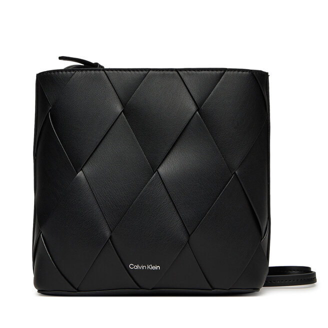 Torebka Calvin Klein Ck Woven Square Crossbody - Czarny