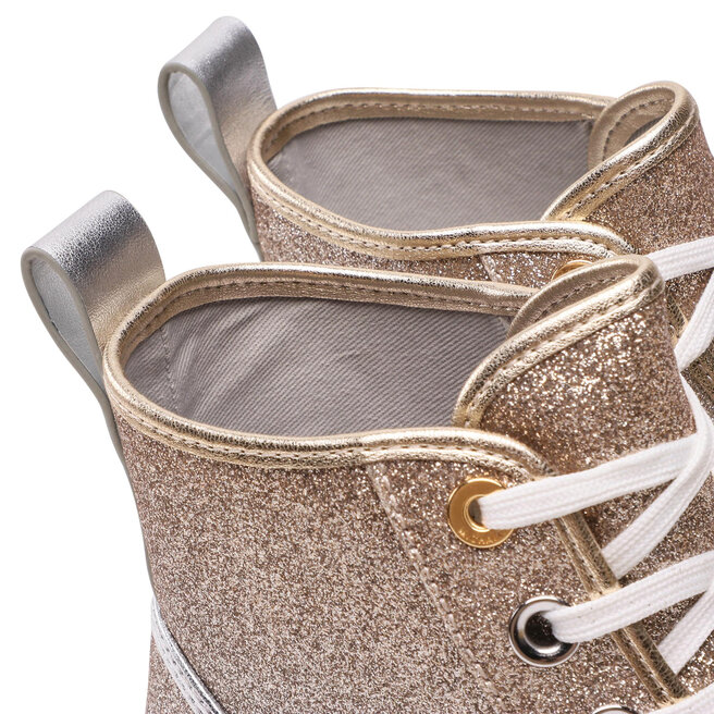 MICHAEL Michael Kors Sneakers aus Stoff MICHAEL Michael Kors Gertie High Top 43S2GTFE6D Silv/Plgold