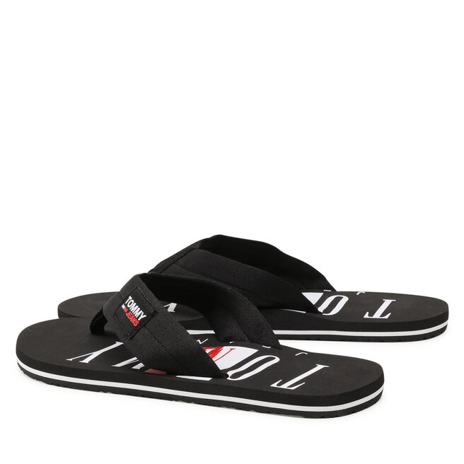 Tommy Jeans Flip-flops Tommy Jeans Beach Sandal EM0EM00691 Black BDS