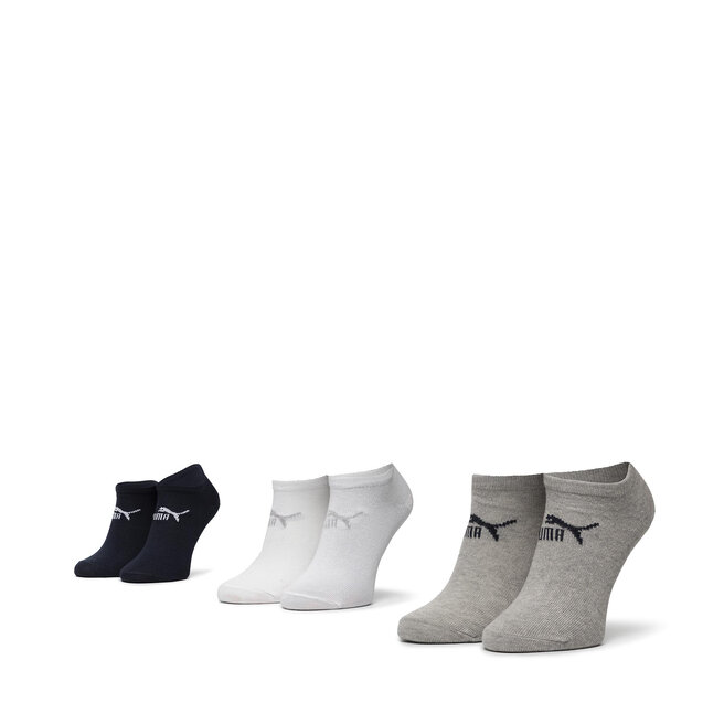 Zestaw 3 par niskich skarpet damskich Puma 90793204 - Czarny