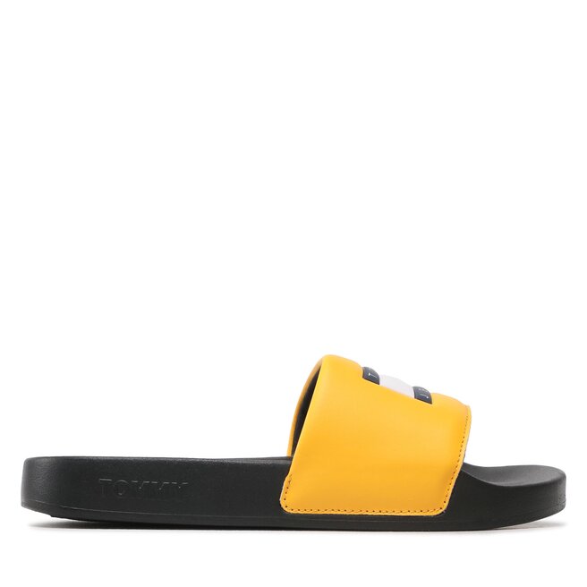 Klapki Tommy Jeans Pool Slide - Żółty