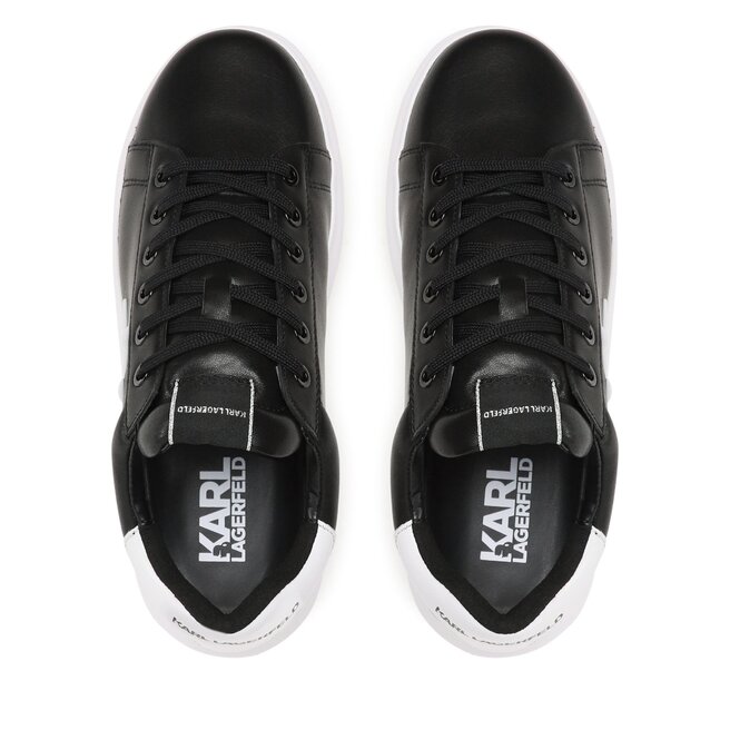 KARL LAGERFELD Sneakersy KARL LAGERFELD KL52515A Black Lthr