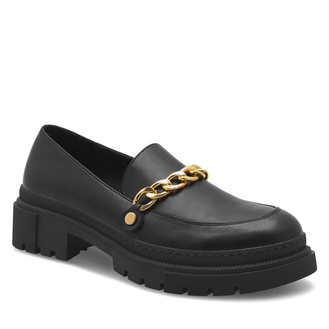 Loafersy DeeZee BE ON TIME - Czarny