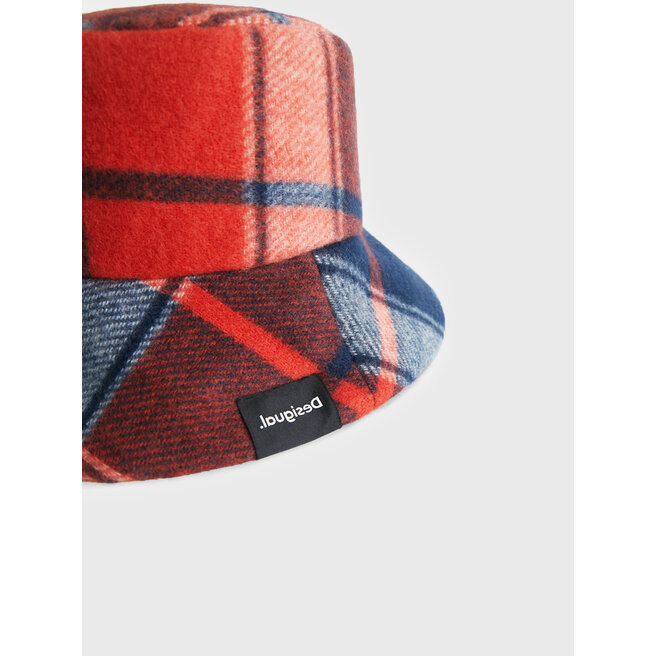 Desigual Pălărie Desigual Bucket Red Check 22WAHA08 Rojo Scuro 3029