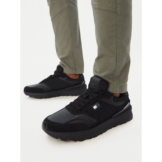 Sneakersy Tommy Jeans Tommy Jeans Mix Runner EM0EM01775 Czarny