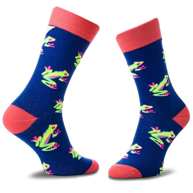 Șosete Înalte Unisex Cup of Sox Żaba Ją-Ją-Ją-Kała W Błękicie Cała E Bleumarin bleumarin imagine noua