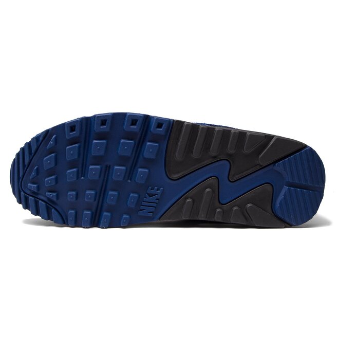 Scarpe Nike Air Max 90 Leather 302519 400 Blue Void Black Ashen