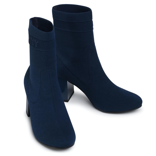Tommy knit mid heel boot clearance