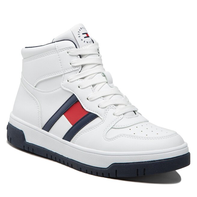 Sneakers Tommy Hilfiger High Top Lace-Up Sneaker T3B9-32485-1351 S White 100
