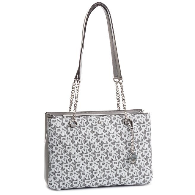 DKNY Táska DKNY Bryant Md Shop Toe R84AJ915 White Logo/Grey Melange 6WL