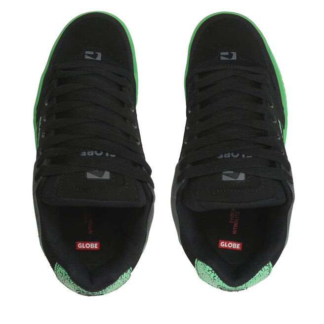 Globe Tilt Black & Stipple Green Skate Shoes