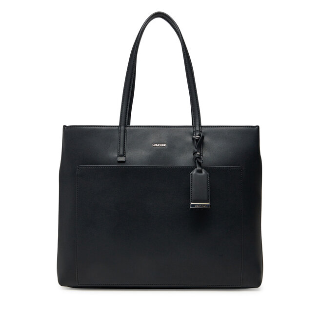 Torebka Calvin Klein Ck Must Medium Shopper W/Pocket - Czarny