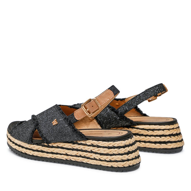 Wrangler Espadrilky Wrangler Kim Tex Cross WL21635A Black/Pewter 309