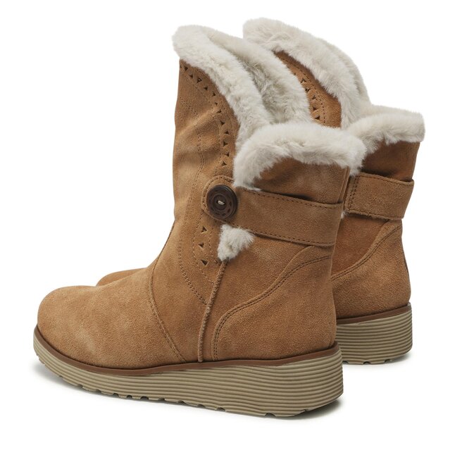 Botki Skechers Cozy Peak 49811 TAN Cozy Peak eobuwie .pl
