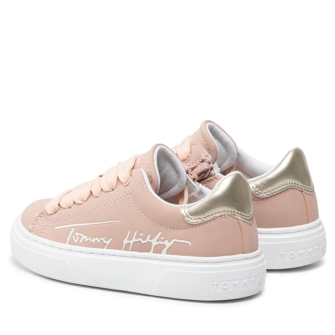 POWER Pink Low-Top Lace-Up Sneaker