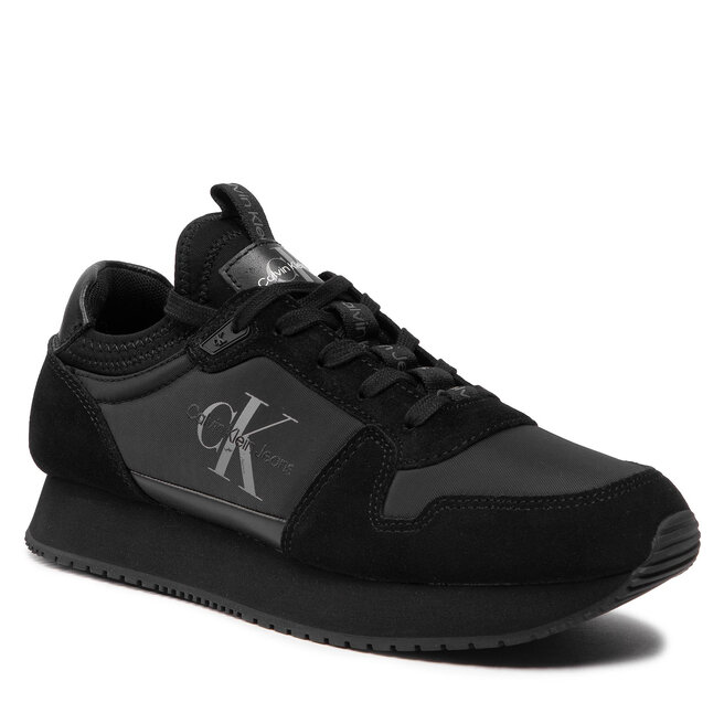 Αθλητικά Calvin Klein Jeans Runner Sock Laceup Ny-Lth YM0YM00553 Triple Black 0GL
