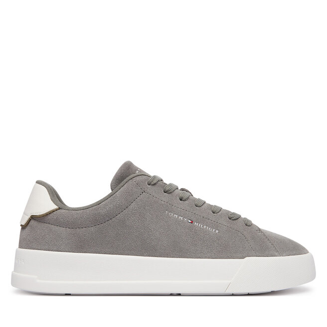 Sneakersy Tommy Hilfiger Th Court Core Suede FM0FM05716 Szary