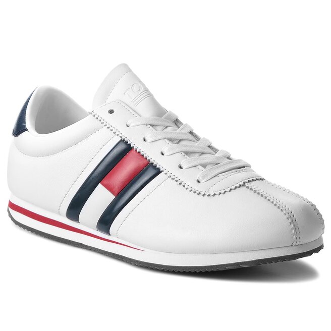 Zapatillas Tommy Jeans Flag Sneaker EM0EM00182 White 100 zapatos.es