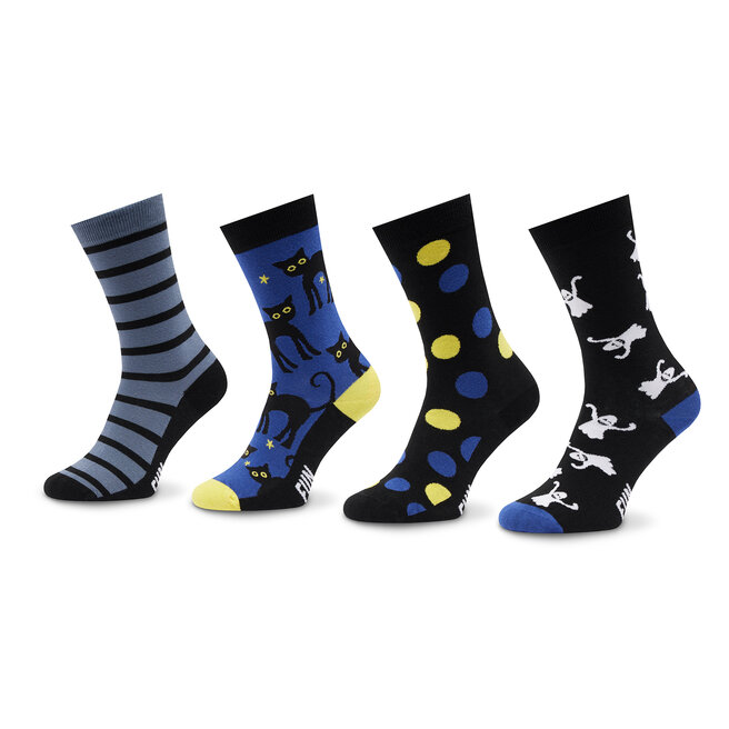 Σετ 4 ζευγάρια ψηλές κάλτσες unisex Fun Socks FSFU71108 9999