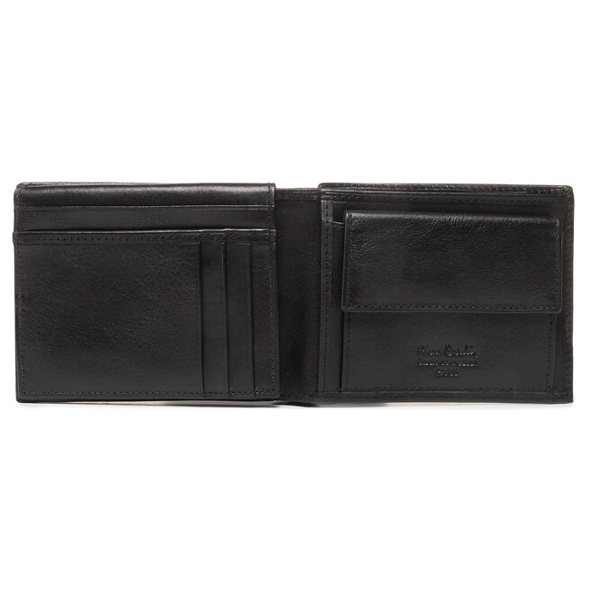 Pierre Cardin Cartera Hombre Piel Negra En Cartera De Piel