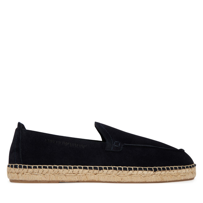 Espadryle Emporio Armani EM005854 AF23967 UB117 Granatowy - męskie