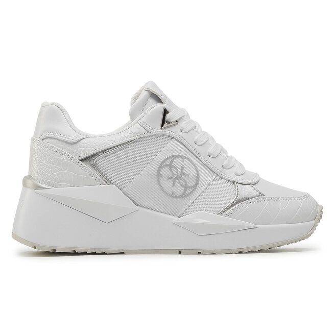 Guess white tesha trainers Clearance