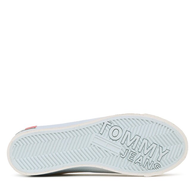 Tommy Jeans Гуменки Tommy Jeans Vulc Flatform Canvas EN0EN02096 Shimmering Blue CYO