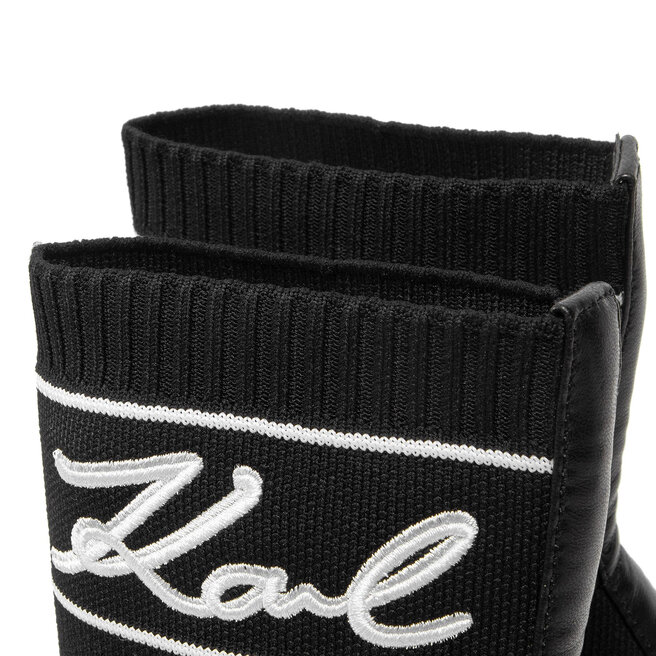 KARL LAGERFELD Stiefeletten KARL LAGERFELD KL31362 Black KnitTextile