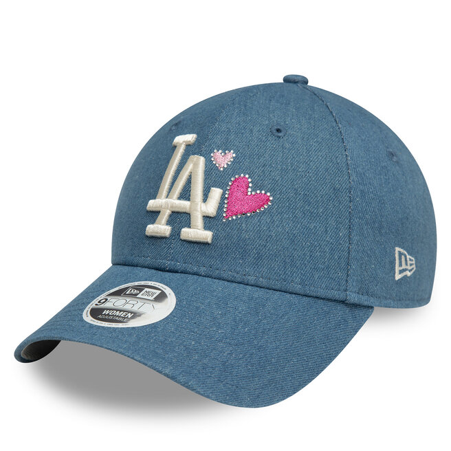 Czapka z daszkiem New Era Los Angeles Dodgers Denim Icon 9Forty - Niebieski