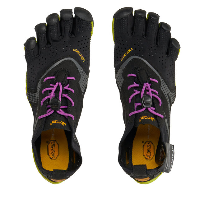 Vibram Fivefingers Pantofi Vibram Fivefingers V-Run 17M7005 Black/Yellow/Purple