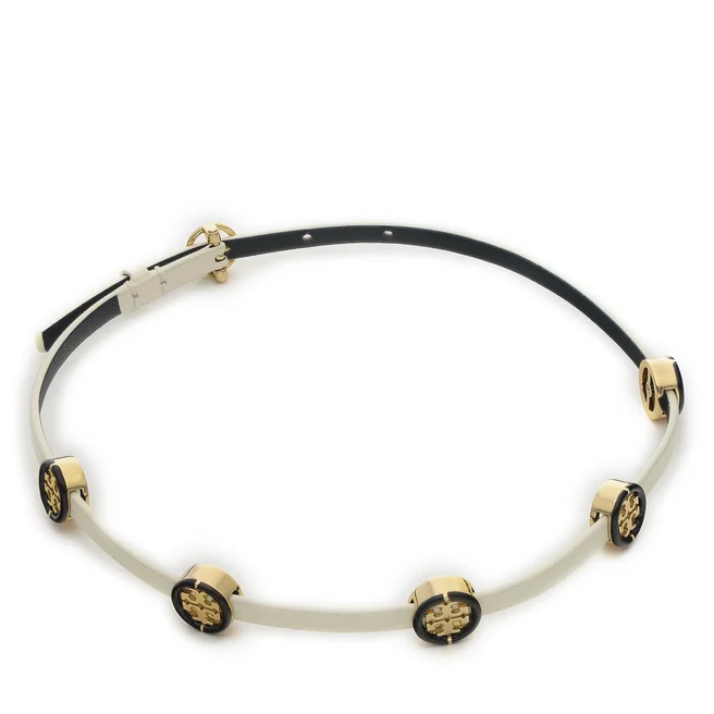 BrÄƒÈ›arÄƒ Tory Burch Miller Enamel Double-Wrap Bracelet 82721 Tory Gold/New Ivory/Black