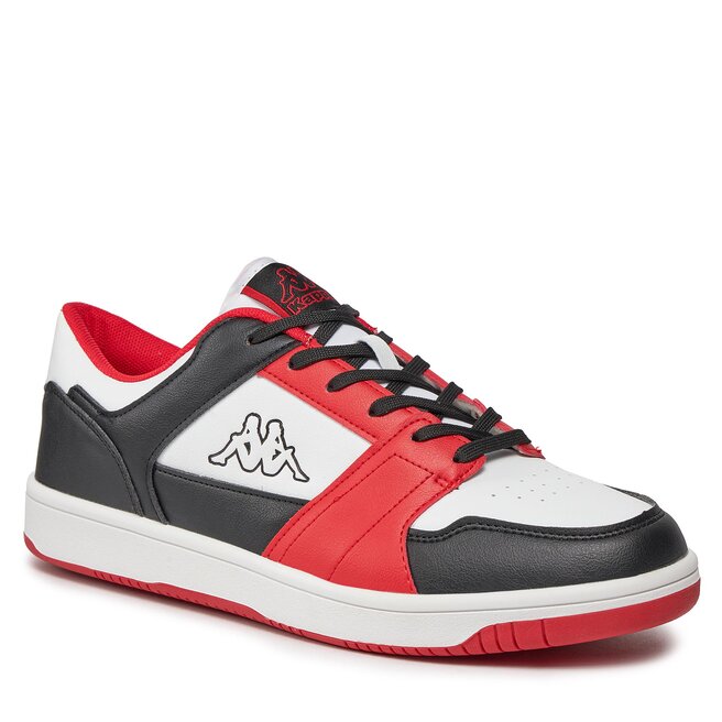 A00 Bernal White/Black/Red Sneakers Logo Kappa 361G13W