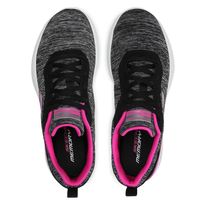 Skechers Boty Skechers Paradise Waves 149344/BKHP Black/Hot Pink