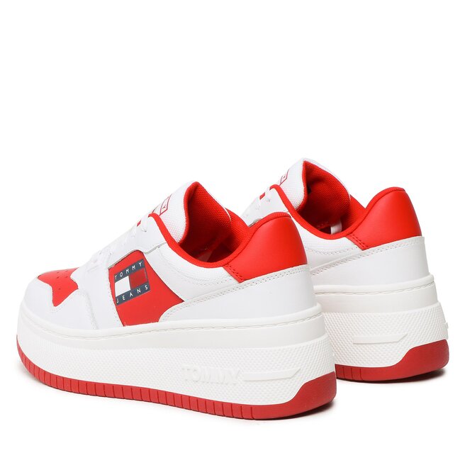 Tommy Jeans Сникърси Tommy Jeans Retro Basket Flatf EN0EN02086 Deep Crimson XNL