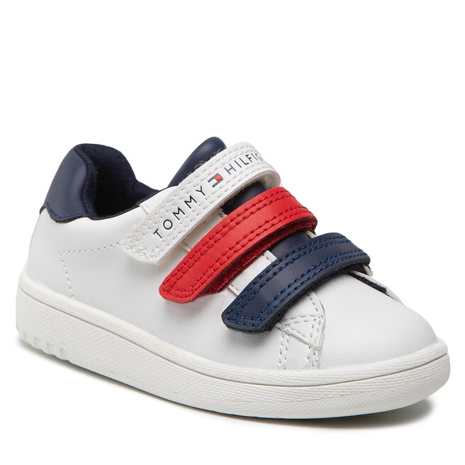 Sneakers Tommy Hilfiger Low Cut Velcro Sneaker T1B9-32472-1355Y M White/Blue/Red Y003