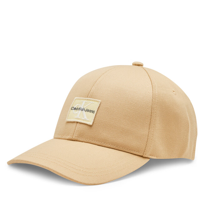 Czapka z daszkiem Calvin Klein Jeans Mono Logo Patch Cap - Beżowy