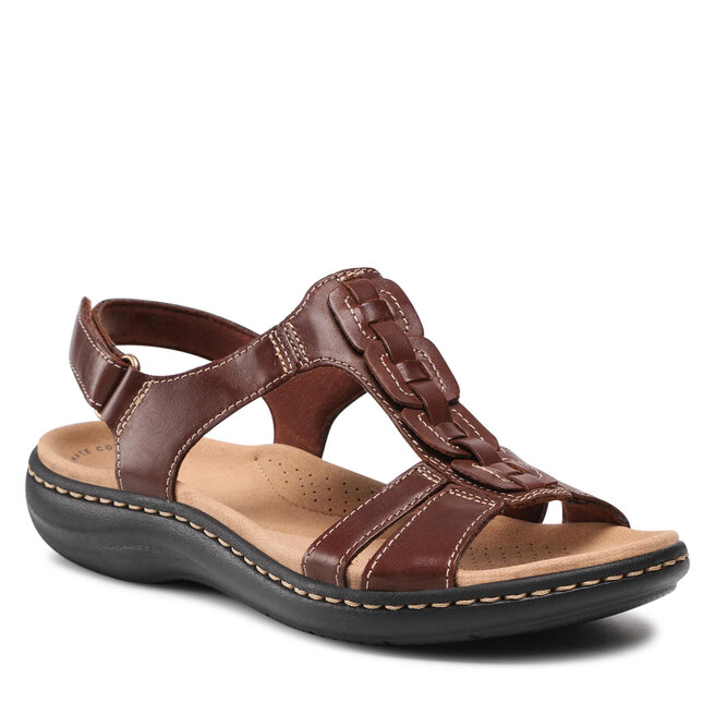 Sandale Clarks Laurieann Kay 261592974 Tan Leather 261592974 imagine noua