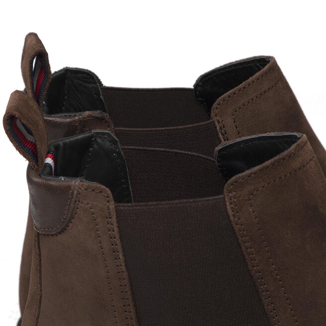 Tommy Hilfiger Chelsea Tommy Hilfiger Signature Hilfiger Suede Chelsea FM0FM04175 Cocoa GT6