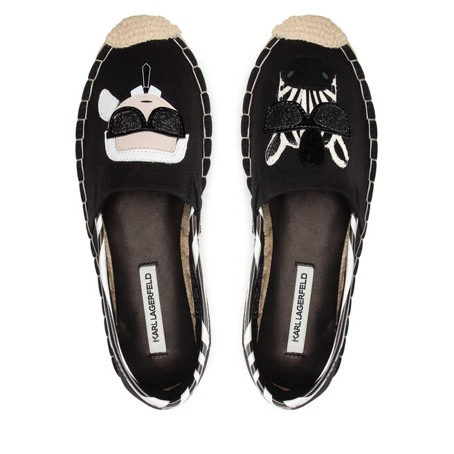 KARL LAGERFELD Alpargatas KARL LAGERFELD KL80117Z Black Canvas W/White