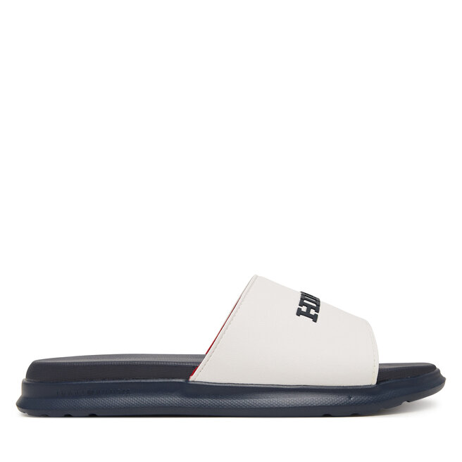 Klapki Tommy Hilfiger Dual Density Hilfiger Pool Slide FM0FM05797 Biały -