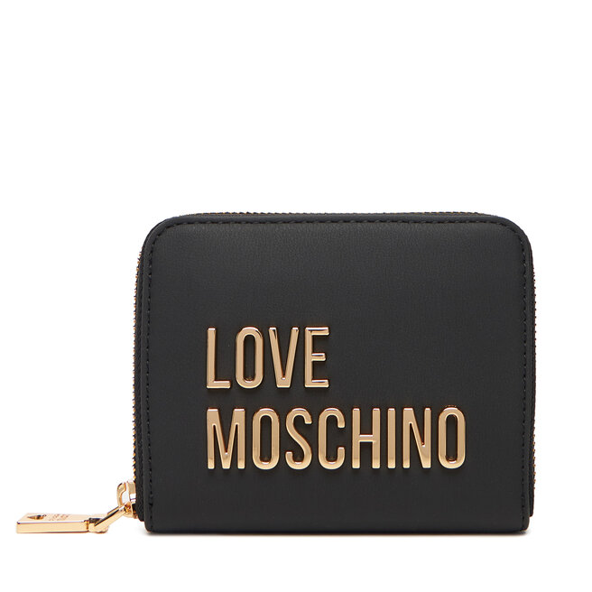 Mały Portfel Damski LOVE MOSCHINO - Czarny