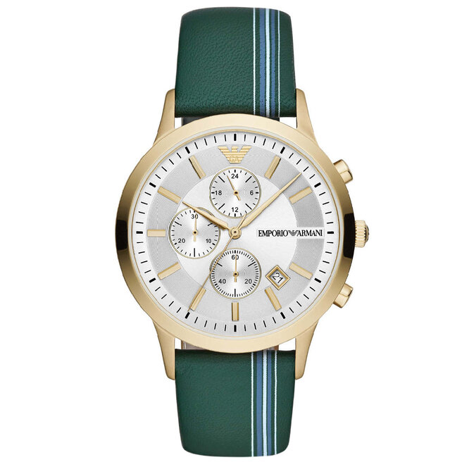 Laikrodis Emporio Armani Renato AR11233 Gold/Green • Www.eavalyne.lt