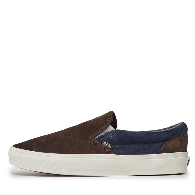 Tan suede slip on vans 2025